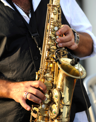 Jazz music - saxophone player